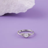 Silver Diamond Ring for Women